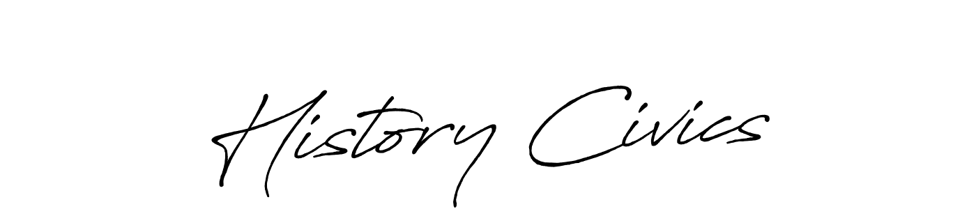 The best way (Antro_Vectra_Bolder) to make a short signature is to pick only two or three words in your name. The name History Civics include a total of six letters. For converting this name. History Civics signature style 7 images and pictures png