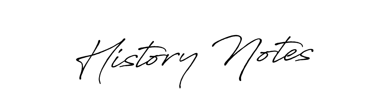 Once you've used our free online signature maker to create your best signature Antro_Vectra_Bolder style, it's time to enjoy all of the benefits that History Notes name signing documents. History Notes signature style 7 images and pictures png