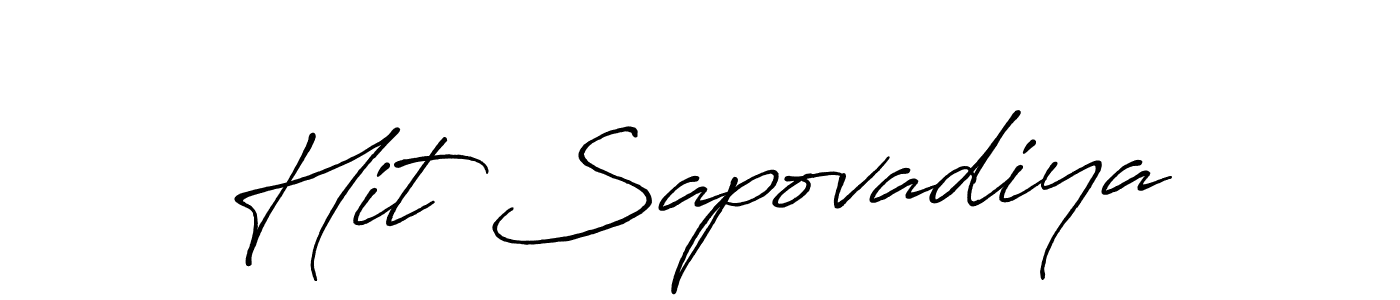 It looks lik you need a new signature style for name Hit Sapovadiya. Design unique handwritten (Antro_Vectra_Bolder) signature with our free signature maker in just a few clicks. Hit Sapovadiya signature style 7 images and pictures png