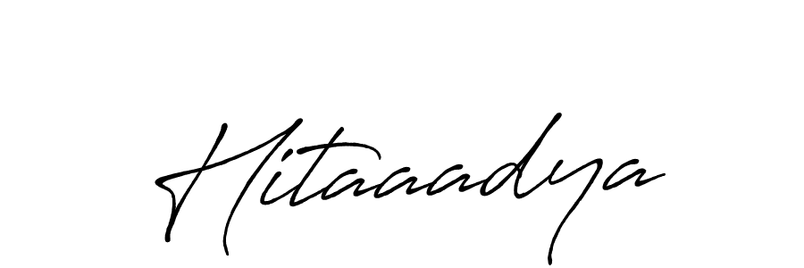 if you are searching for the best signature style for your name Hitaaadya. so please give up your signature search. here we have designed multiple signature styles  using Antro_Vectra_Bolder. Hitaaadya signature style 7 images and pictures png
