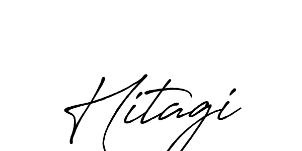 Design your own signature with our free online signature maker. With this signature software, you can create a handwritten (Antro_Vectra_Bolder) signature for name Hitagi. Hitagi signature style 7 images and pictures png