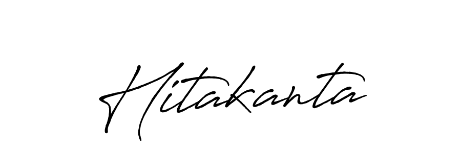 Use a signature maker to create a handwritten signature online. With this signature software, you can design (Antro_Vectra_Bolder) your own signature for name Hitakanta. Hitakanta signature style 7 images and pictures png