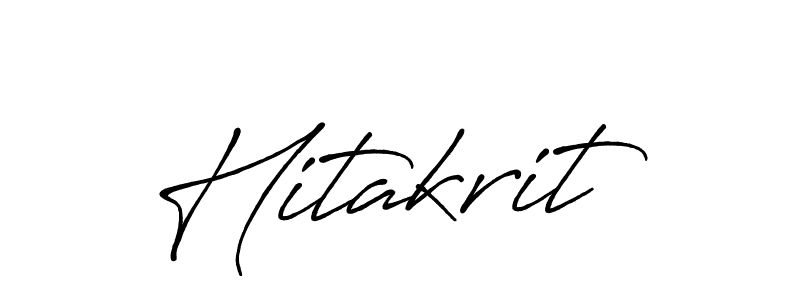 Hitakrit stylish signature style. Best Handwritten Sign (Antro_Vectra_Bolder) for my name. Handwritten Signature Collection Ideas for my name Hitakrit. Hitakrit signature style 7 images and pictures png