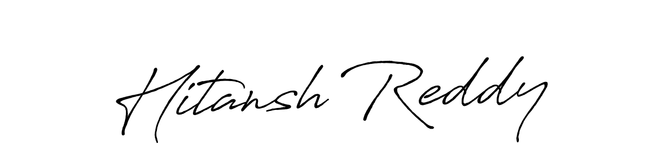 Also You can easily find your signature by using the search form. We will create Hitansh Reddy name handwritten signature images for you free of cost using Antro_Vectra_Bolder sign style. Hitansh Reddy signature style 7 images and pictures png