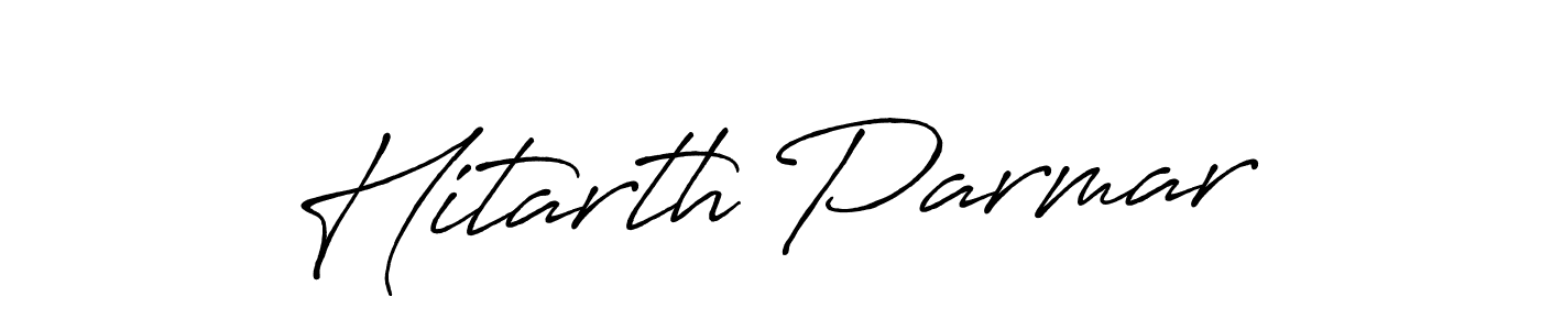 How to make Hitarth Parmar signature? Antro_Vectra_Bolder is a professional autograph style. Create handwritten signature for Hitarth Parmar name. Hitarth Parmar signature style 7 images and pictures png
