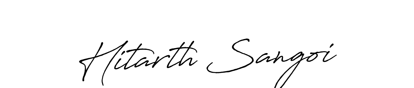 Make a beautiful signature design for name Hitarth Sangoi. Use this online signature maker to create a handwritten signature for free. Hitarth Sangoi signature style 7 images and pictures png