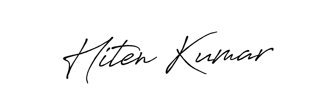 It looks lik you need a new signature style for name Hiten Kumar. Design unique handwritten (Antro_Vectra_Bolder) signature with our free signature maker in just a few clicks. Hiten Kumar signature style 7 images and pictures png