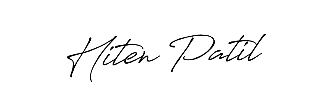 The best way (Antro_Vectra_Bolder) to make a short signature is to pick only two or three words in your name. The name Hiten Patil include a total of six letters. For converting this name. Hiten Patil signature style 7 images and pictures png