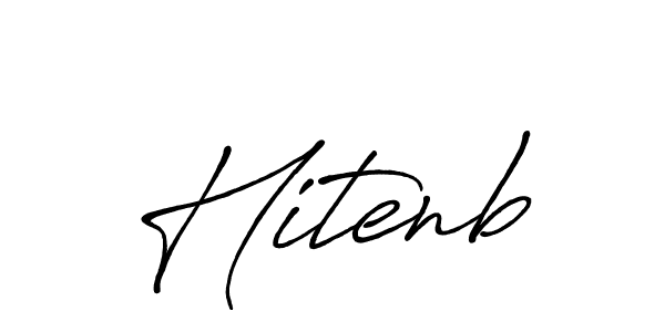 Similarly Antro_Vectra_Bolder is the best handwritten signature design. Signature creator online .You can use it as an online autograph creator for name Hitenb. Hitenb signature style 7 images and pictures png