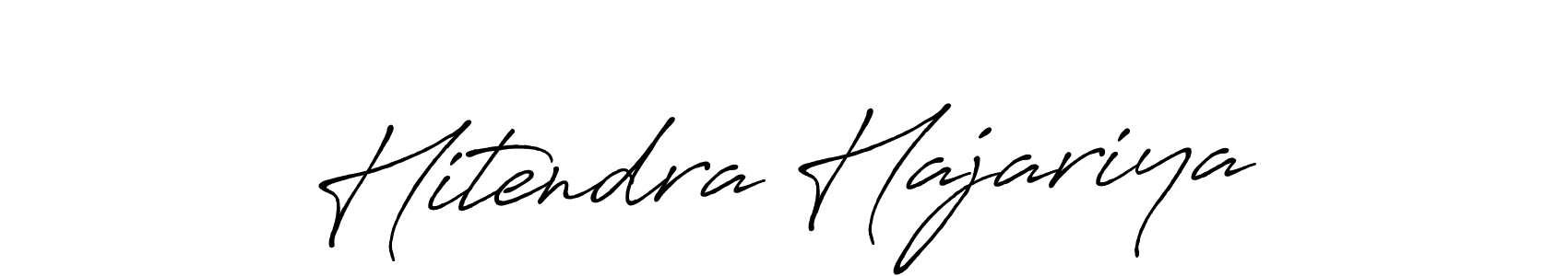 This is the best signature style for the Hitendra Hajariya name. Also you like these signature font (Antro_Vectra_Bolder). Mix name signature. Hitendra Hajariya signature style 7 images and pictures png