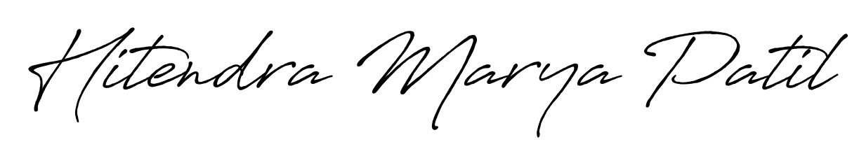 Achieve flawless digital penmanship with Hitendra Marya Patil name in Antro_Vectra_Bolder font. The perfect tool for creating online signatures. Hitendra Marya Patil signature style 7 images and pictures png