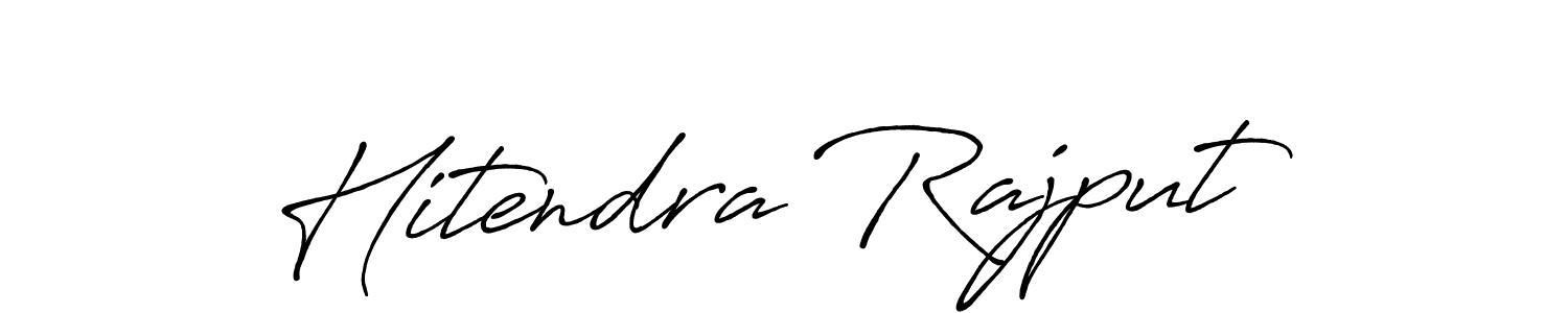 Also You can easily find your signature by using the search form. We will create Hitendra Rajput name handwritten signature images for you free of cost using Antro_Vectra_Bolder sign style. Hitendra Rajput signature style 7 images and pictures png