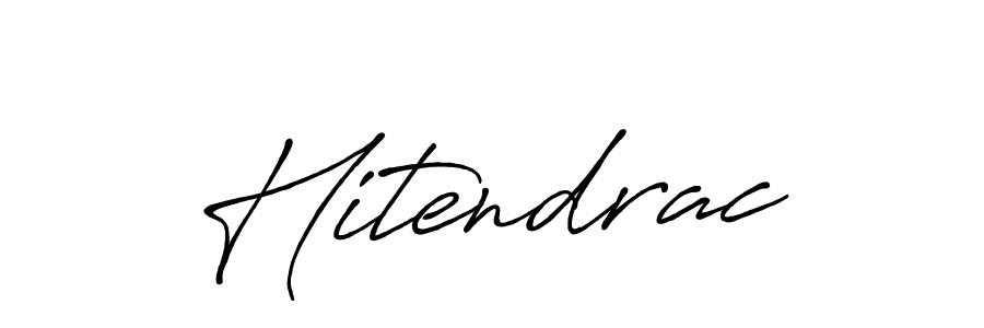 How to make Hitendrac name signature. Use Antro_Vectra_Bolder style for creating short signs online. This is the latest handwritten sign. Hitendrac signature style 7 images and pictures png