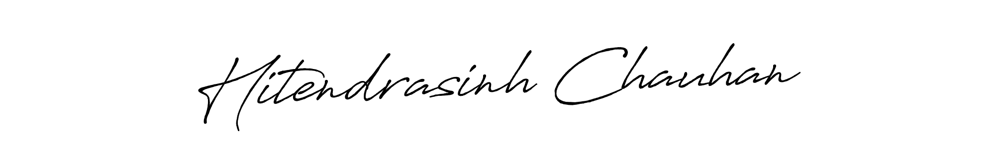This is the best signature style for the Hitendrasinh Chauhan name. Also you like these signature font (Antro_Vectra_Bolder). Mix name signature. Hitendrasinh Chauhan signature style 7 images and pictures png