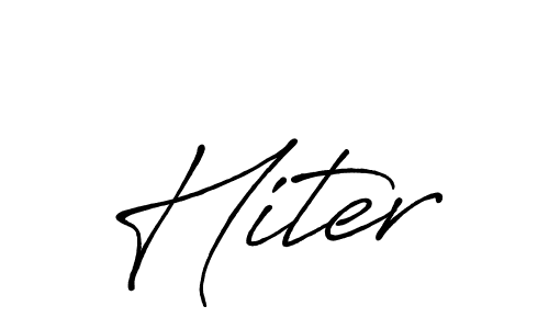 Make a beautiful signature design for name Hiter. With this signature (Antro_Vectra_Bolder) style, you can create a handwritten signature for free. Hiter signature style 7 images and pictures png