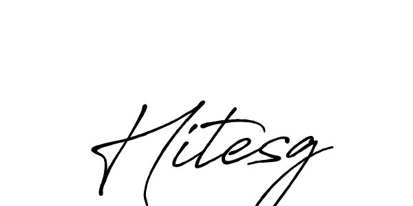 The best way (Antro_Vectra_Bolder) to make a short signature is to pick only two or three words in your name. The name Hitesg include a total of six letters. For converting this name. Hitesg signature style 7 images and pictures png