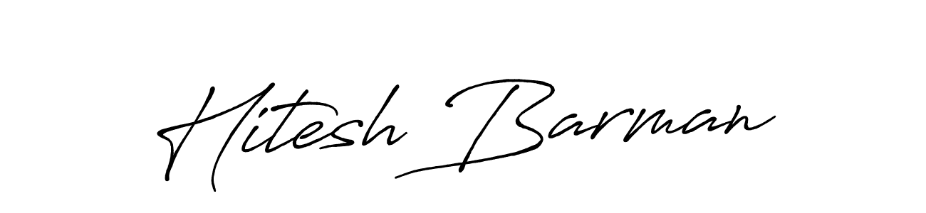 How to make Hitesh Barman signature? Antro_Vectra_Bolder is a professional autograph style. Create handwritten signature for Hitesh Barman name. Hitesh Barman signature style 7 images and pictures png