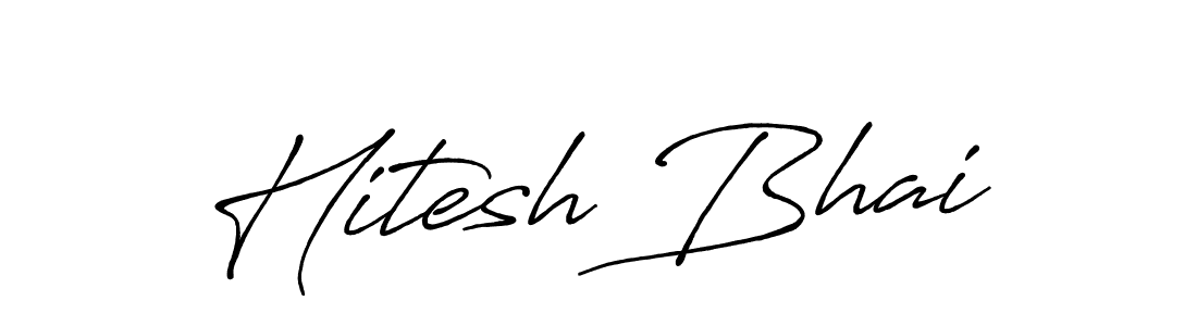 Make a beautiful signature design for name Hitesh Bhai. Use this online signature maker to create a handwritten signature for free. Hitesh Bhai signature style 7 images and pictures png