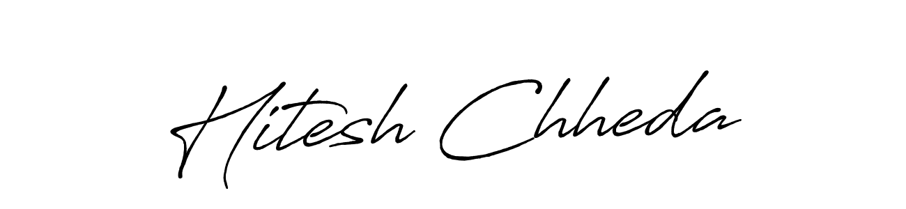 Make a beautiful signature design for name Hitesh Chheda. Use this online signature maker to create a handwritten signature for free. Hitesh Chheda signature style 7 images and pictures png