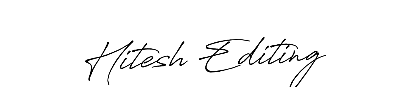 Once you've used our free online signature maker to create your best signature Antro_Vectra_Bolder style, it's time to enjoy all of the benefits that Hitesh Editing name signing documents. Hitesh Editing signature style 7 images and pictures png