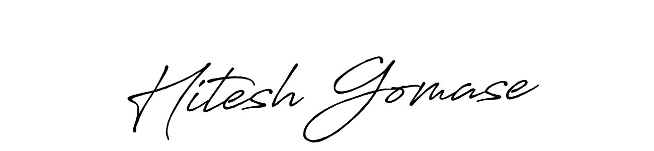if you are searching for the best signature style for your name Hitesh Gomase. so please give up your signature search. here we have designed multiple signature styles  using Antro_Vectra_Bolder. Hitesh Gomase signature style 7 images and pictures png