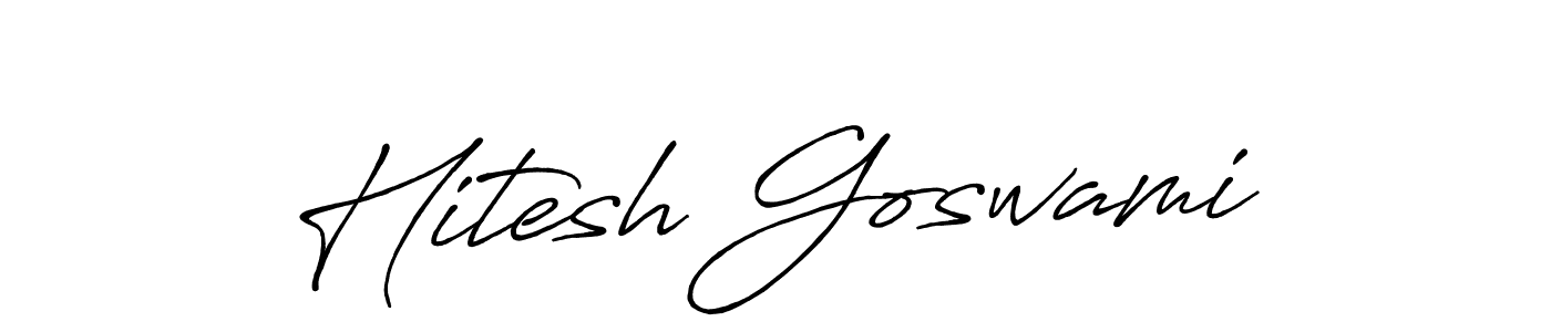 Make a beautiful signature design for name Hitesh Goswami. Use this online signature maker to create a handwritten signature for free. Hitesh Goswami signature style 7 images and pictures png