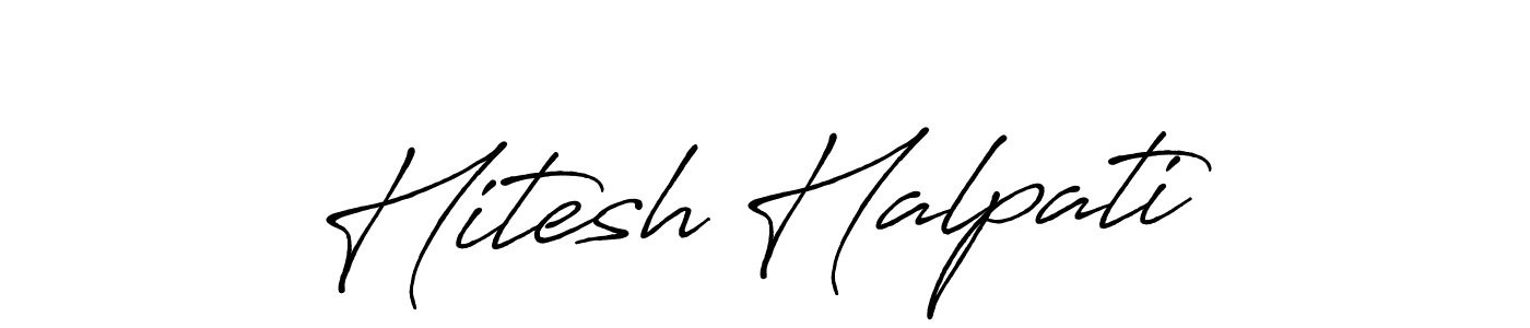 Make a beautiful signature design for name Hitesh Halpati. Use this online signature maker to create a handwritten signature for free. Hitesh Halpati signature style 7 images and pictures png