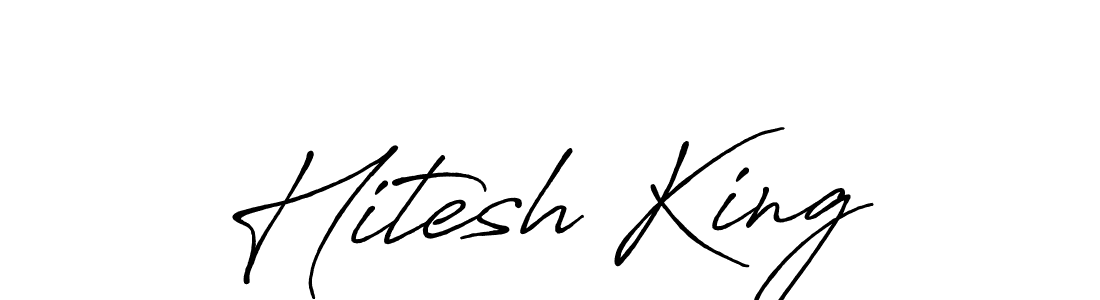 Make a beautiful signature design for name Hitesh King. Use this online signature maker to create a handwritten signature for free. Hitesh King signature style 7 images and pictures png