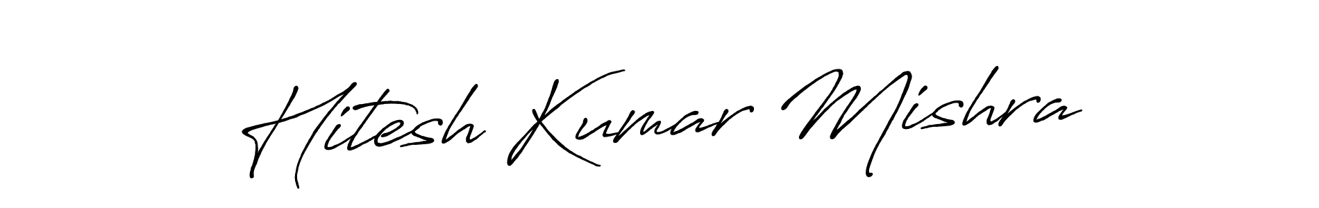 Hitesh Kumar Mishra stylish signature style. Best Handwritten Sign (Antro_Vectra_Bolder) for my name. Handwritten Signature Collection Ideas for my name Hitesh Kumar Mishra. Hitesh Kumar Mishra signature style 7 images and pictures png