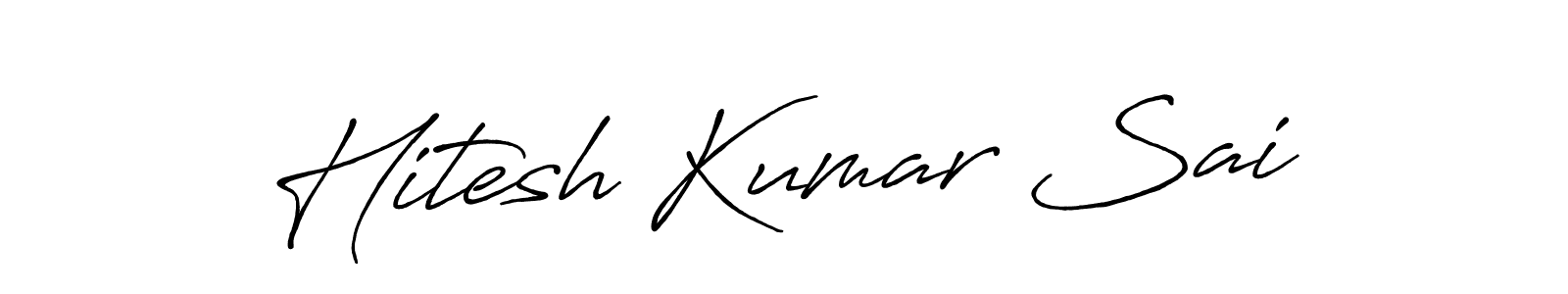 How to Draw Hitesh Kumar Sai signature style? Antro_Vectra_Bolder is a latest design signature styles for name Hitesh Kumar Sai. Hitesh Kumar Sai signature style 7 images and pictures png