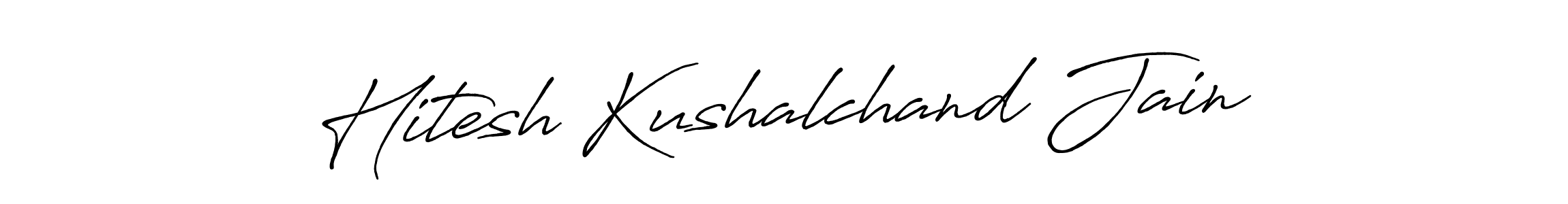 How to make Hitesh Kushalchand Jain signature? Antro_Vectra_Bolder is a professional autograph style. Create handwritten signature for Hitesh Kushalchand Jain name. Hitesh Kushalchand Jain signature style 7 images and pictures png