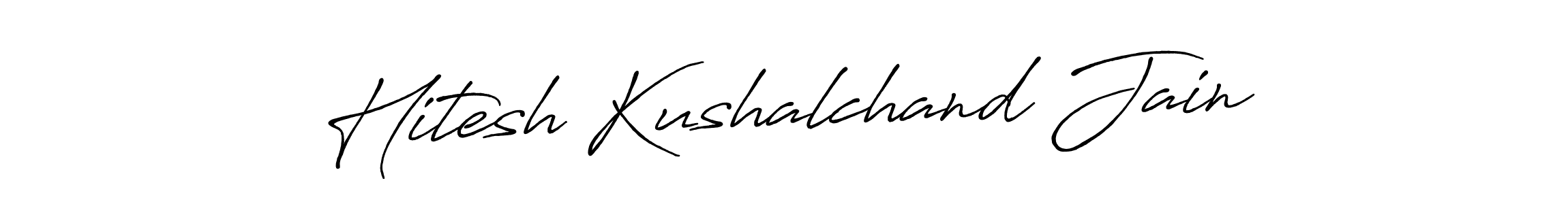 How to make Hitesh Kushalchand Jain signature? Antro_Vectra_Bolder is a professional autograph style. Create handwritten signature for Hitesh Kushalchand Jain name. Hitesh Kushalchand Jain signature style 7 images and pictures png