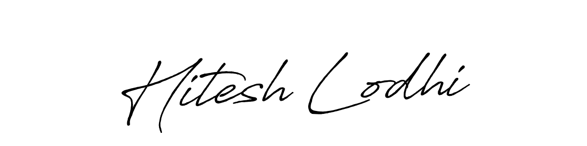 How to Draw Hitesh Lodhi signature style? Antro_Vectra_Bolder is a latest design signature styles for name Hitesh Lodhi. Hitesh Lodhi signature style 7 images and pictures png