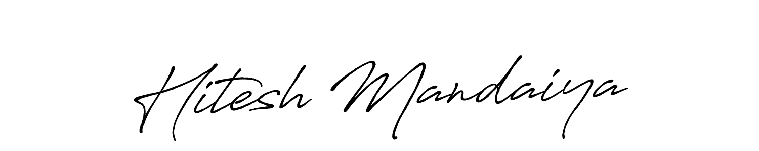 Once you've used our free online signature maker to create your best signature Antro_Vectra_Bolder style, it's time to enjoy all of the benefits that Hitesh Mandaiya name signing documents. Hitesh Mandaiya signature style 7 images and pictures png