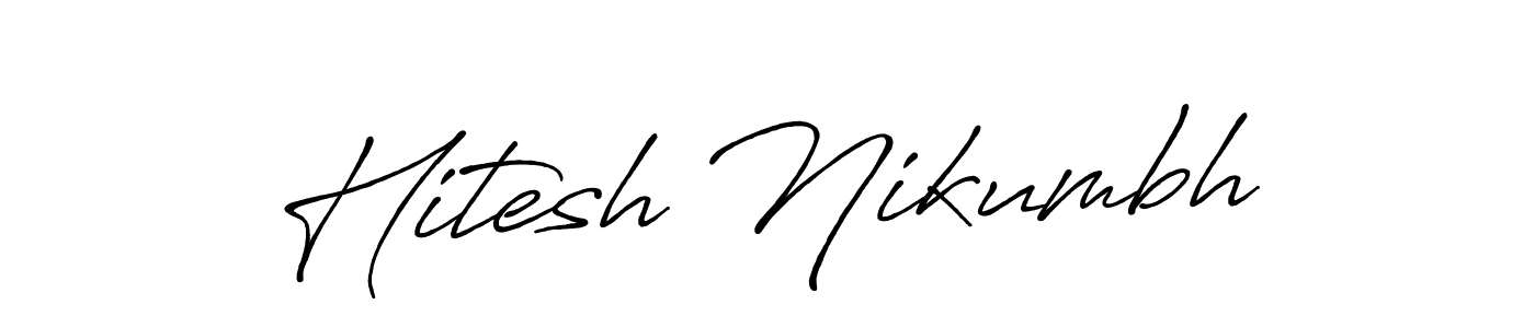 Make a beautiful signature design for name Hitesh Nikumbh. Use this online signature maker to create a handwritten signature for free. Hitesh Nikumbh signature style 7 images and pictures png