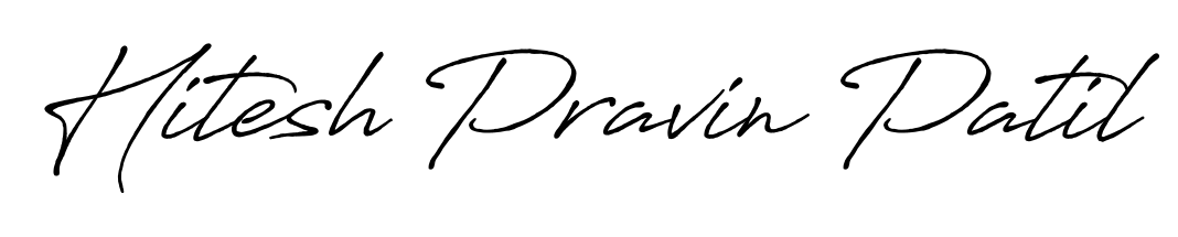 Generate high-definition signature styles for Hitesh Pravin Patil. The Antro_Vectra_Bolder typeface ensures crisp legibility and sophisticated design. Hitesh Pravin Patil signature style 7 images and pictures png