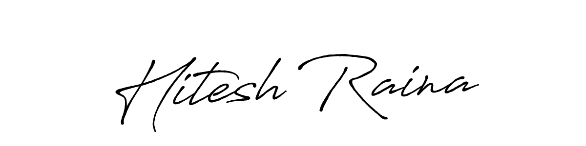 You can use this online signature creator to create a handwritten signature for the name Hitesh Raina. This is the best online autograph maker. Hitesh Raina signature style 7 images and pictures png