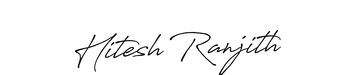 Here are the top 10 professional signature styles for the name Hitesh Ranjith. These are the best autograph styles you can use for your name. Hitesh Ranjith signature style 7 images and pictures png