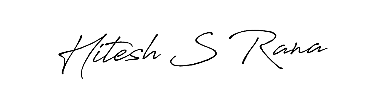 Design your own signature with our free online signature maker. With this signature software, you can create a handwritten (Antro_Vectra_Bolder) signature for name Hitesh S Rana. Hitesh S Rana signature style 7 images and pictures png