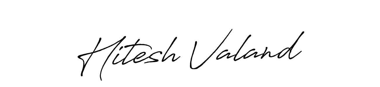 You can use this online signature creator to create a handwritten signature for the name Hitesh Valand. This is the best online autograph maker. Hitesh Valand signature style 7 images and pictures png