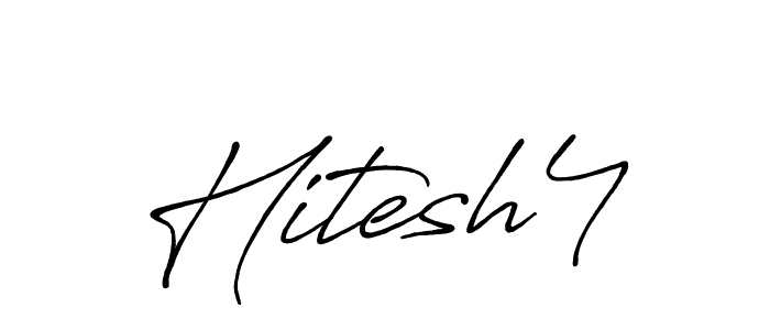 How to Draw Hitesh4 signature style? Antro_Vectra_Bolder is a latest design signature styles for name Hitesh4. Hitesh4 signature style 7 images and pictures png