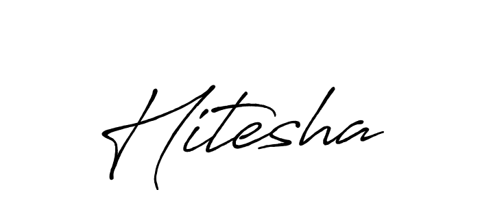 Also You can easily find your signature by using the search form. We will create Hitesha name handwritten signature images for you free of cost using Antro_Vectra_Bolder sign style. Hitesha signature style 7 images and pictures png