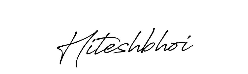 Design your own signature with our free online signature maker. With this signature software, you can create a handwritten (Antro_Vectra_Bolder) signature for name Hiteshbhoi. Hiteshbhoi signature style 7 images and pictures png