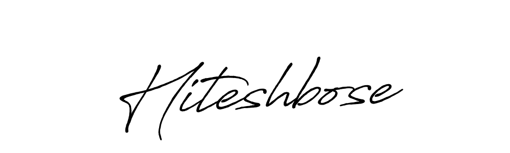 Make a beautiful signature design for name Hiteshbose. Use this online signature maker to create a handwritten signature for free. Hiteshbose signature style 7 images and pictures png