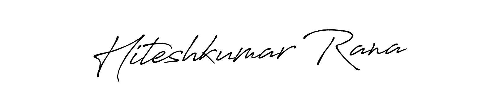 Antro_Vectra_Bolder is a professional signature style that is perfect for those who want to add a touch of class to their signature. It is also a great choice for those who want to make their signature more unique. Get Hiteshkumar Rana name to fancy signature for free. Hiteshkumar Rana signature style 7 images and pictures png