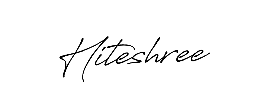 Also You can easily find your signature by using the search form. We will create Hiteshree name handwritten signature images for you free of cost using Antro_Vectra_Bolder sign style. Hiteshree signature style 7 images and pictures png