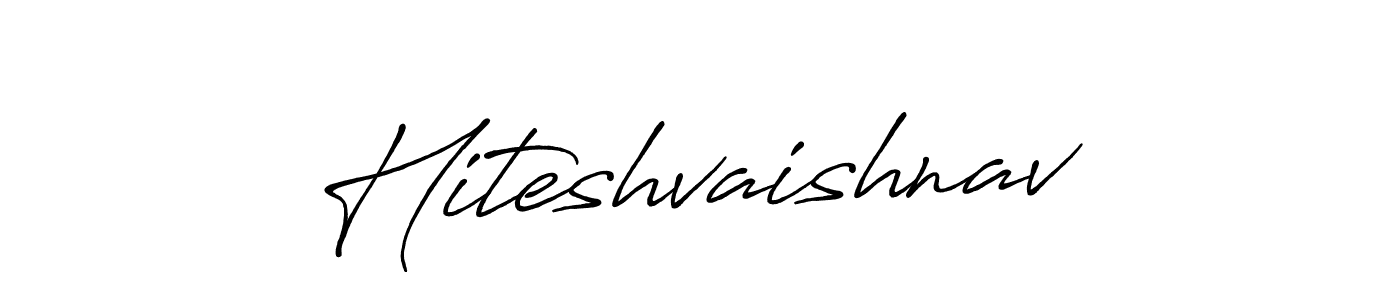 Hiteshvaishnav stylish signature style. Best Handwritten Sign (Antro_Vectra_Bolder) for my name. Handwritten Signature Collection Ideas for my name Hiteshvaishnav. Hiteshvaishnav signature style 7 images and pictures png