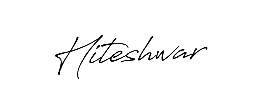 Use a signature maker to create a handwritten signature online. With this signature software, you can design (Antro_Vectra_Bolder) your own signature for name Hiteshwar. Hiteshwar signature style 7 images and pictures png