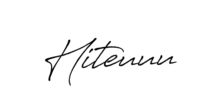 Design your own signature with our free online signature maker. With this signature software, you can create a handwritten (Antro_Vectra_Bolder) signature for name Hiteuuu. Hiteuuu signature style 7 images and pictures png