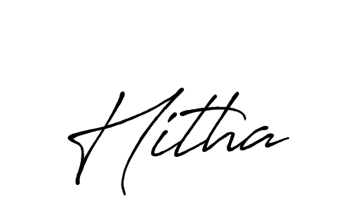 Hitha stylish signature style. Best Handwritten Sign (Antro_Vectra_Bolder) for my name. Handwritten Signature Collection Ideas for my name Hitha. Hitha signature style 7 images and pictures png